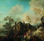 Cornelis van Dalem Landscape with Farmhouse oil painting artist